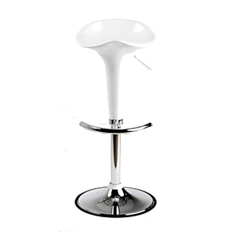 Bar-, Loungehocker "Saddle" weiss